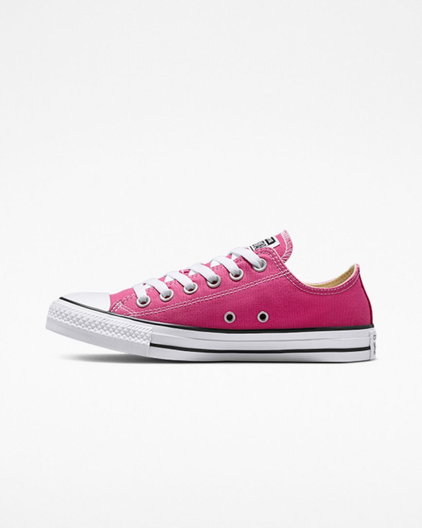 Tenisi Barbati Converse Chuck Taylor All Star Seasonal Color Fucsie Albi Negrii | RO LWCKF617